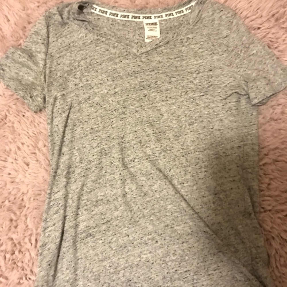 PINK salt and pepper tee